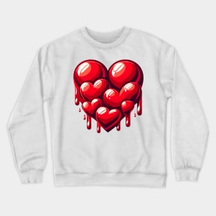 Drippin' Hearts Crewneck Sweatshirt